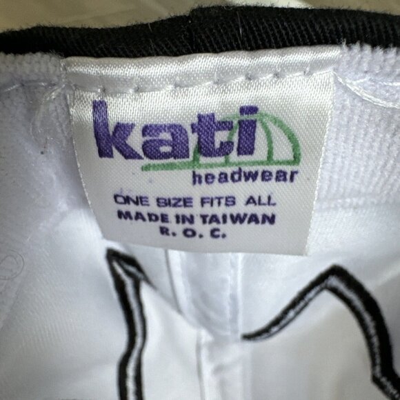 Vintage Chevrolet Shark‎ Tooth Strapback Hat Chevy Baseball Cap 90s White Black - Picture 8 of 12